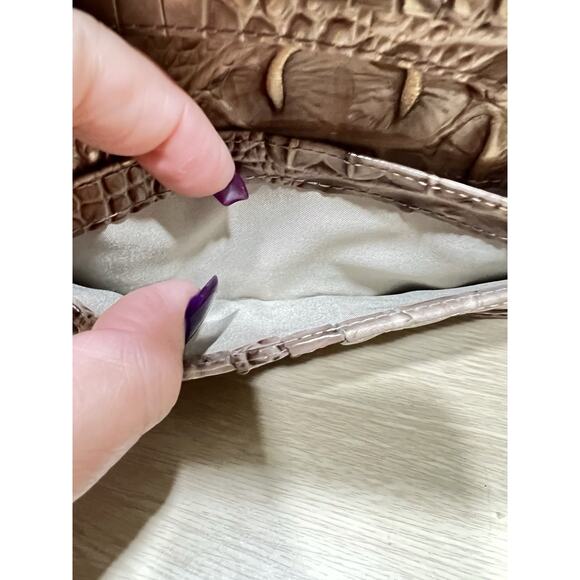 BRAHMIN ADY “SCALLOP OMBRE MELBOURNE” LEATHER WALLET-WARM NEUTRAL TONES NWOT - Picture 7 of 11